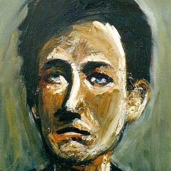 Pintura titulada "Arthur Rimbaud" por Enrique Carceller Alcón, Obra de arte original, Oleo