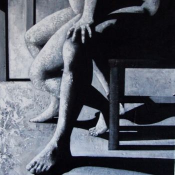 Painting titled "jambes IV" by Andrea Cardia, Original Artwork, Other