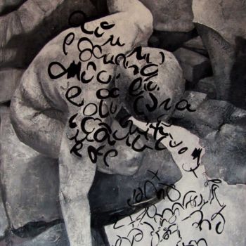 Pittura intitolato "In bilico" da Andrea Cardia, Opera d'arte originale