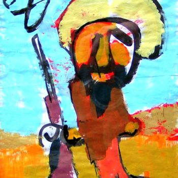 Pintura titulada "bill-il-terrorista.…" por Andrea Cardia, Obra de arte original
