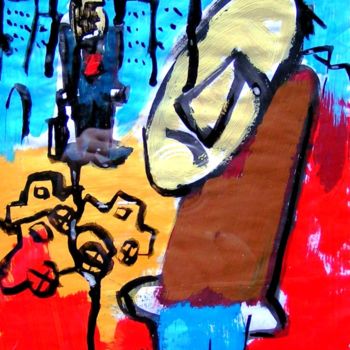 Painting titled "faccio-cose-vedo-ge…" by Andrea Cardia, Original Artwork