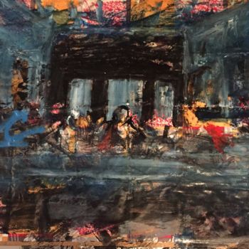 Pintura intitulada "L'ultima Cena" por Andrea Cardia, Obras de arte originais