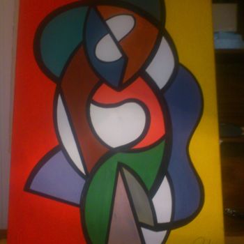 Painting titled "woman" by Cardoso Costa, Original Artwork