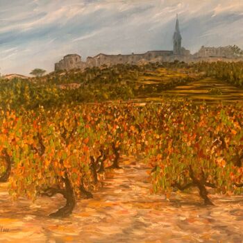 Pintura titulada "La Cadière d'Azur |…" por Cardoso Manu, Obra de arte original, Oleo Montado en Bastidor de camilla de made…