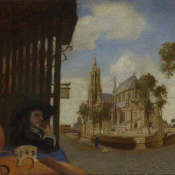 Pittura intitolato "Une vue de Delft" da Carel Fabritius, Opera d'arte originale, Olio