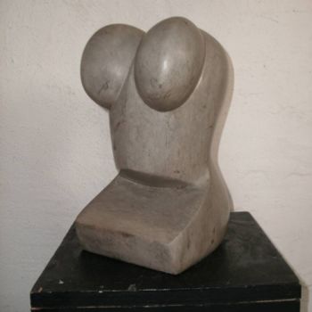 Sculpture titled "Homme" by Stephane Carel, Original Artwork, Stone