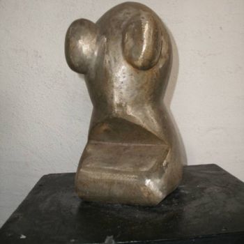 Sculpture titled "Homme" by Stephane Carel, Original Artwork, Metals