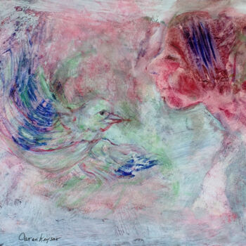 Картина под названием "Bird Song" - Caren Keyser, Подлинное произведение искусства, Акрил