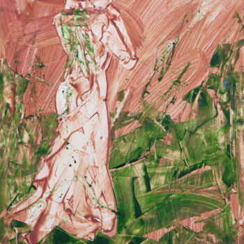 「Country Woman」というタイトルの絵画 Caren Keyserによって, オリジナルのアートワーク, アクリル