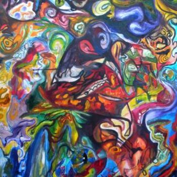 Painting titled "Eyes of perception" by Cari Smith, Original Artwork, Oil