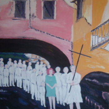 Peinture intitulée "SACRO E PROFANO" par Carilu', Œuvre d'art originale, Huile