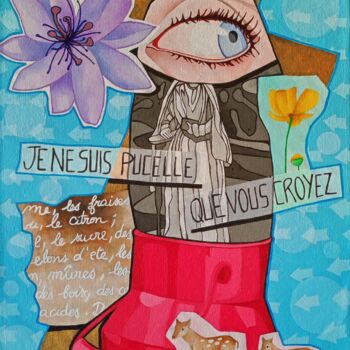 Painting titled "Je ne suis plus cel…" by Carine Capelle (Nelly), Original Artwork, Acrylic