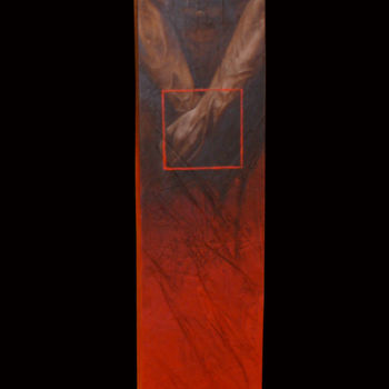 Malarstwo zatytułowany „Totem " La délicate…” autorstwa Carine Joiris, Oryginalna praca, Inny