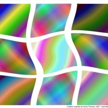 Цифровое искусство под названием "cubes13np.jpg" - Florence Cariou, Подлинное произведение искусства