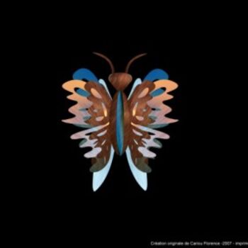 Arte digital titulada "Farfalla" por Florence Cariou, Obra de arte original