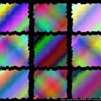 Digitale Kunst mit dem Titel "cubes17NP.jpg" von Florence Cariou, Original-Kunstwerk