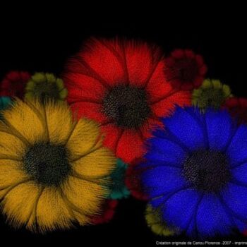 Цифровое искусство под названием "fleurmutlicolp.jpg" - Florence Cariou, Подлинное произведение искусства
