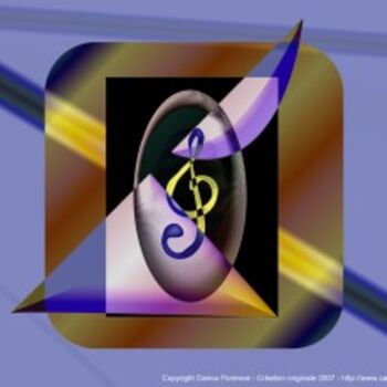 Digital Arts titled "Musical" by Florence Cariou, Original Artwork