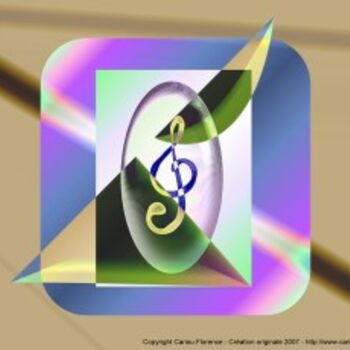 Digital Arts titled "musical12p.jpg" by Florence Cariou, Original Artwork