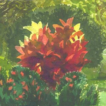 Painting titled "Plant, Arenal" by Carl Aldana, Original Artwork