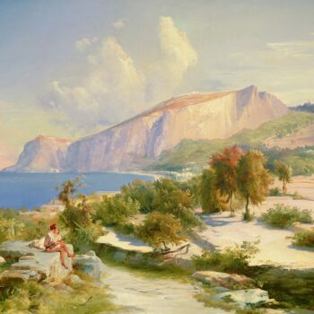 "Marina Grande, Capri" başlıklı Tablo Carl Blechen tarafından, Orijinal sanat, Petrol