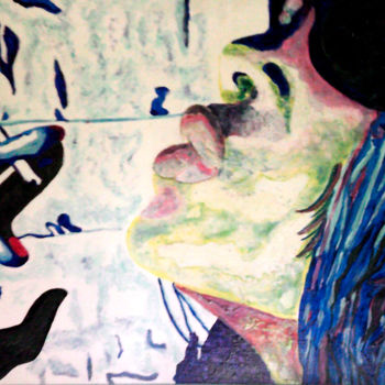 Painting titled "SENSUAL SMOKE" by Carla Bertoli, Original Artwork, Acrylic