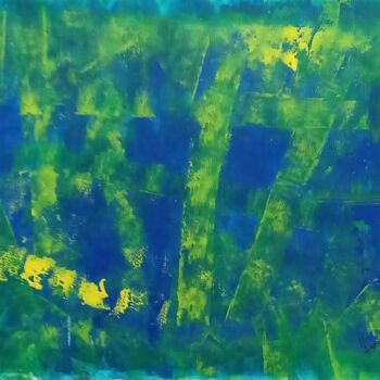 Pittura intitolato "verde" da Carla Favoino, Opera d'arte originale, Acrilico