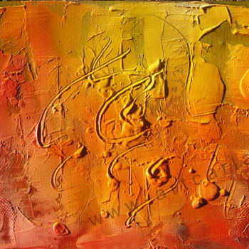 Malerei mit dem Titel "Intensamente sole" von Colombo, Original-Kunstwerk, Öl