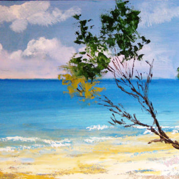 Painting titled "Un mare d'incanto -…" by Colombo, Original Artwork, Oil