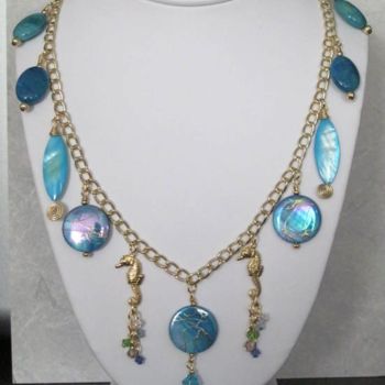 Design titled "By the Sea Necklace" by Carla J Connelly, Original Artwork