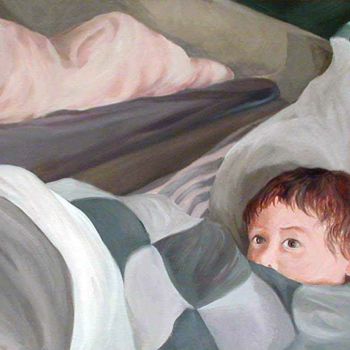 Pintura titulada "paura.jpg" por Carla Poggi, Obra de arte original, Oleo