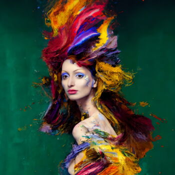 Digital Arts με τίτλο "Susannah" από Carla Sá Fernandes, Αυθεντικά έργα τέχνης, Ψηφιακή ζωγραφική