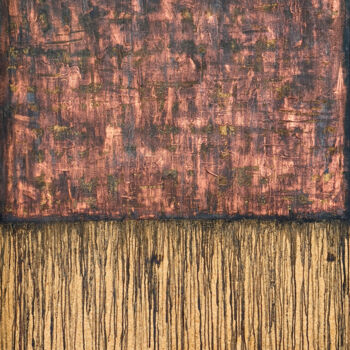 Painting titled "Black Copper No. 2…" by Carla Sá Fernandes, Original Artwork, Oil Mounted on Wood Stretcher frame