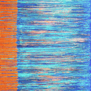 제목이 "A Crush on Blue (#2…"인 미술작품 Carla Sá Fernandes로, 원작, 아크릴 나무 들것 프레임에 장착됨