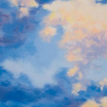 Painting titled "Rising clouds" by Carl Conway, Original Artwork, Oil