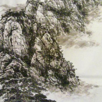 Disegno intitolato "eba1dba1-1dc1-47f0-…" da Jinbing Huang, Opera d'arte originale, Inchiostro