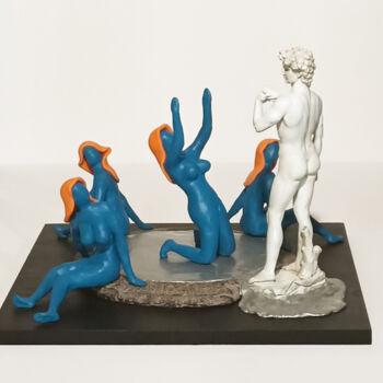 Скульптура под названием "VANITA'" - Carlo Alberto Pacifici, Подлинное произведение искусства, Полимерная глина