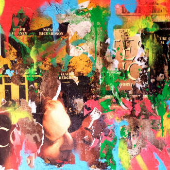 Collages getiteld "Our crazy story" door Carlo Inglese, Origineel Kunstwerk, Graffiti