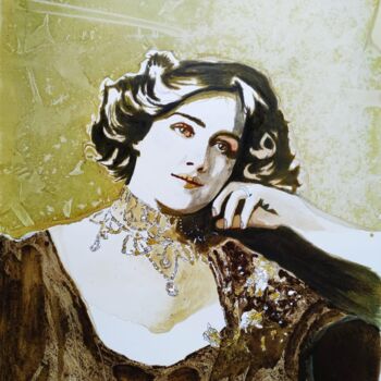 Pintura intitulada "Luisa" por Carlo Spampinato, Obras de arte originais, Acrílico Montado em Armação em madeira