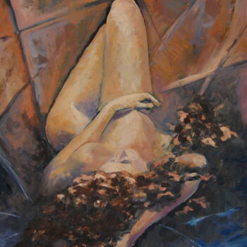 Painting titled "No me olvides (amor…" by Carlos Antolin, Original Artwork, Oil
