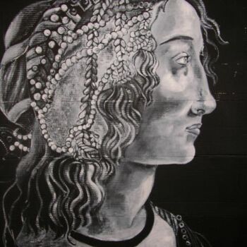 Pittura intitolato "Ritratto di Dama, o…" da Carlos Atoche, Opera d'arte originale