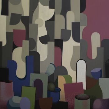 Картина под названием "Puzzle" - Carlos Blanco Artero, Подлинное произведение искусства, Масло