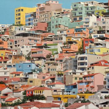 Pittura intitolato "Urbanscape VI" da Carlos María Ferreira Soto, Opera d'arte originale, Acrilico