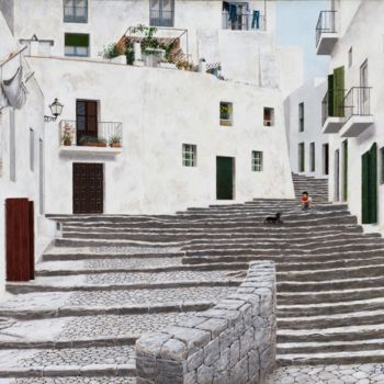 Painting titled "Steps" by Carlos María Ferreira Soto, Original Artwork, Acrylic