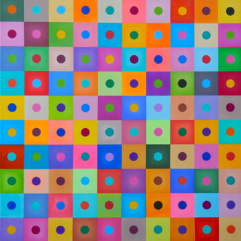 Pittura intitolato "Abstract game 2" da Carlos Pequito, Opera d'arte originale, Acrilico Montato su Telaio per barella in le…