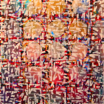 Painting titled "Exploring abstracti…" by Carlos Pequito, Original Artwork, Acrylic Mounted on Wood Stretcher frame