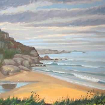 Pintura intitulada "Playa de Estaño" por Carlos Roces, Obras de arte originais