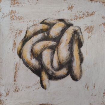 Drawing titled "Pensamiento ocre" by Carlos Sánchez Maydana, Original Artwork, Graphite