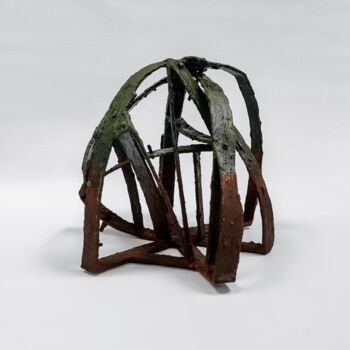 Sculpture intitulée "Pensares 3" par Carlos Sánchez Maydana, Œuvre d'art originale, Bois
