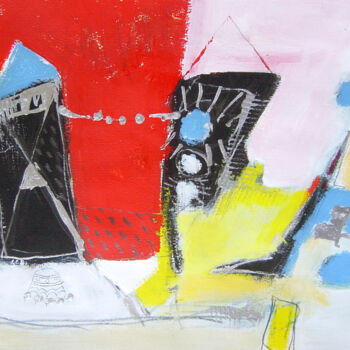 Peinture intitulée "sem título 2002" par Carlos Yasoshima, Œuvre d'art originale, Gouache